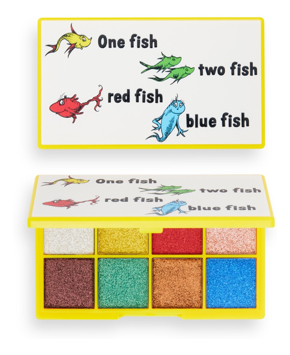 x Dr.Seuss Paleta cieni do powiek (8) One Fish Two Fish Red Fish Blue Fish 1szt