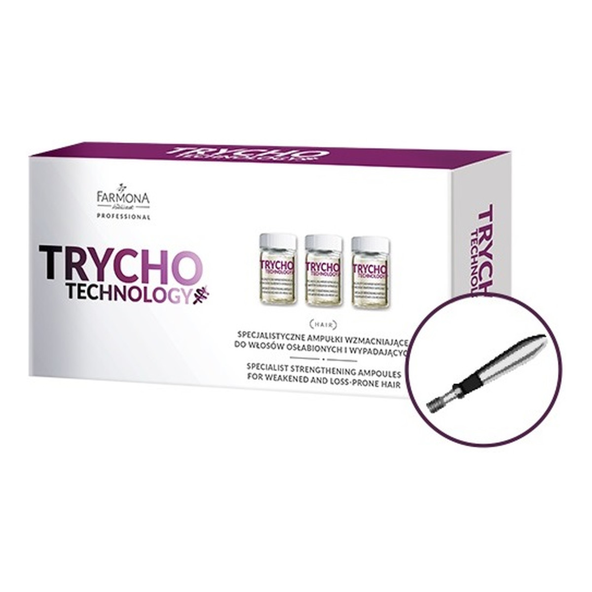 Farmona Professional Trycho technology specjalistyczne ampułki wzmacniające do włosów osłabionych i wypadających 10× 5ml