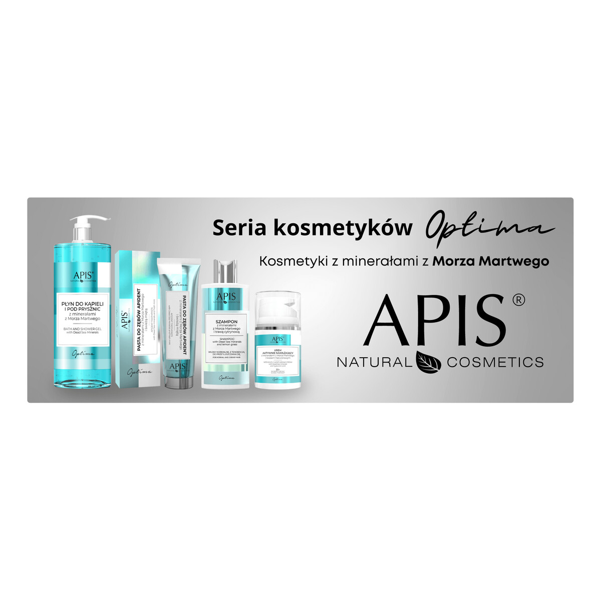 Apis Optima Szampon z minerałami z Morza Martwego i Trawą cytrynową 300ml