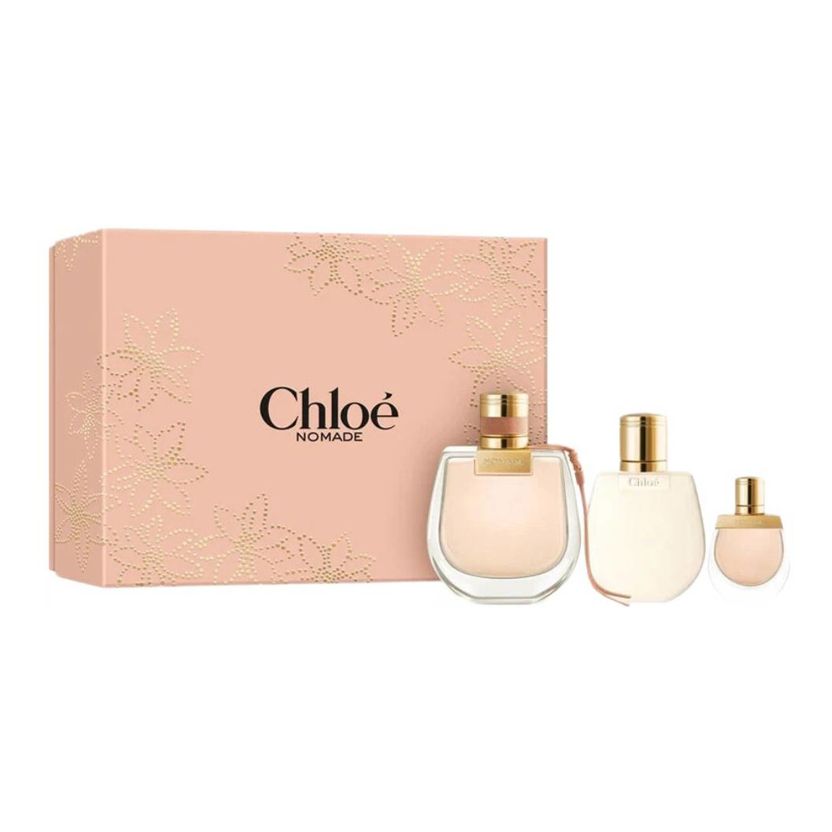 Chloe Nomade zestaw woda perfumowana spray 75ml + miniatura wody perfumowanej spray 5ml + balsam do ciała 100 ml
