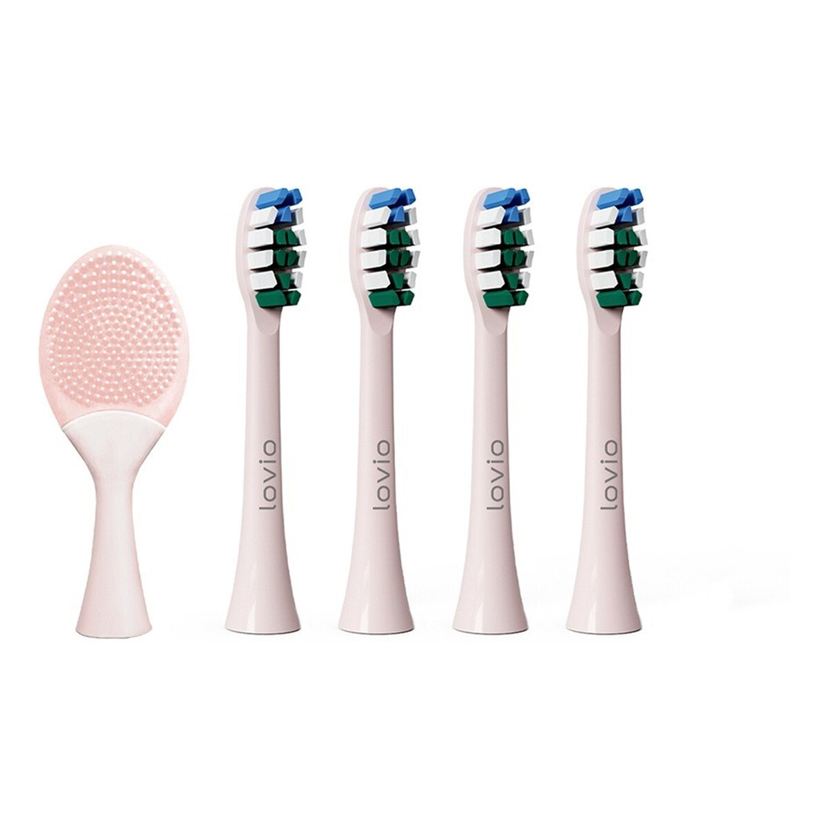 Lovio Sonicprotect pro końcówki do szczoteczki sonicznej miękkie różowe lvtb124pk-hs 5szt