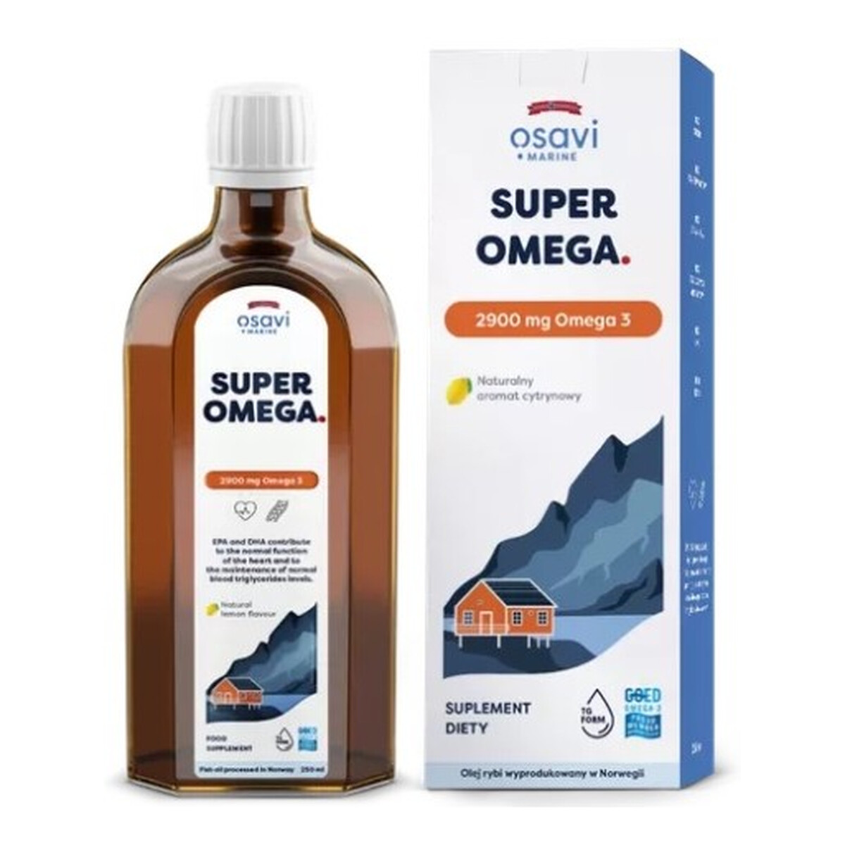 Osavi Super Omega suplement diety Cytryna 250ml