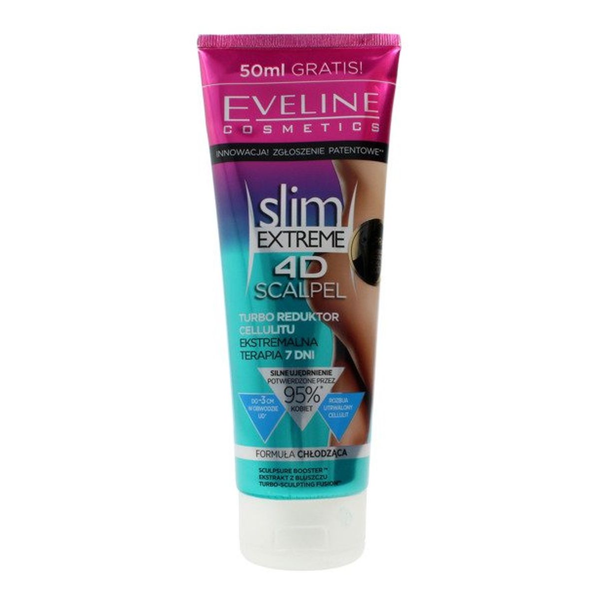 Eveline 4D Slim Extreme Scalpel Turbo Reduktor Cellulitu Do Ciała Ekstremalna Terapia 250ml