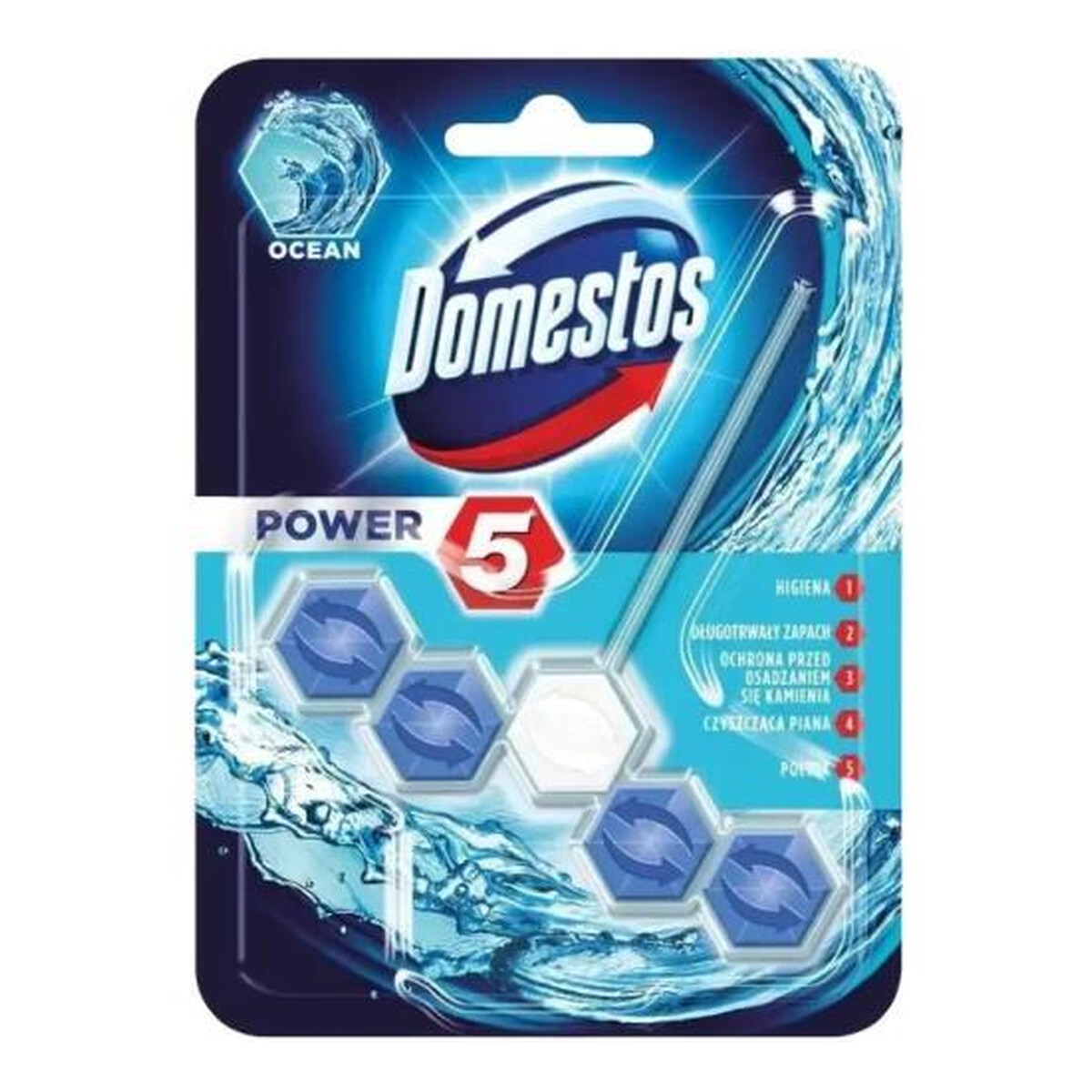 Domestos Power 5 Kostka WC Zawieszka Ocean 50g