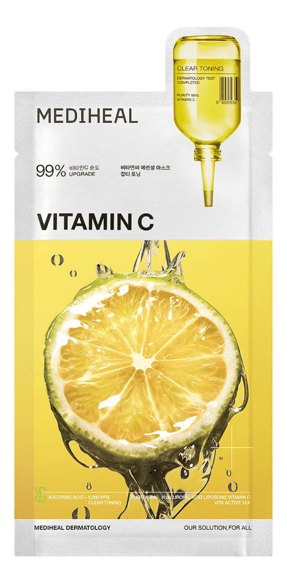 Rozjaśniająco-Nawilżająca Maska w Płachcie z Witaminą C