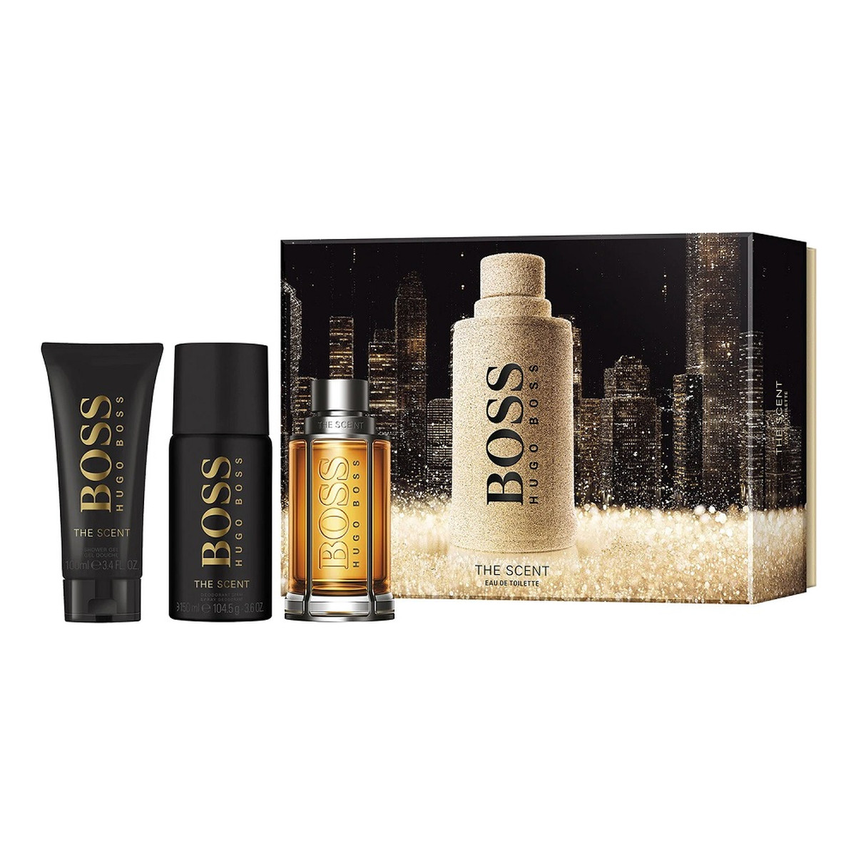 Hugo Boss Boss The Scent For Man Zestaw woda toaletowa spray 100ml + dezodorant spray 150ml + żel pod prysznic 100ml