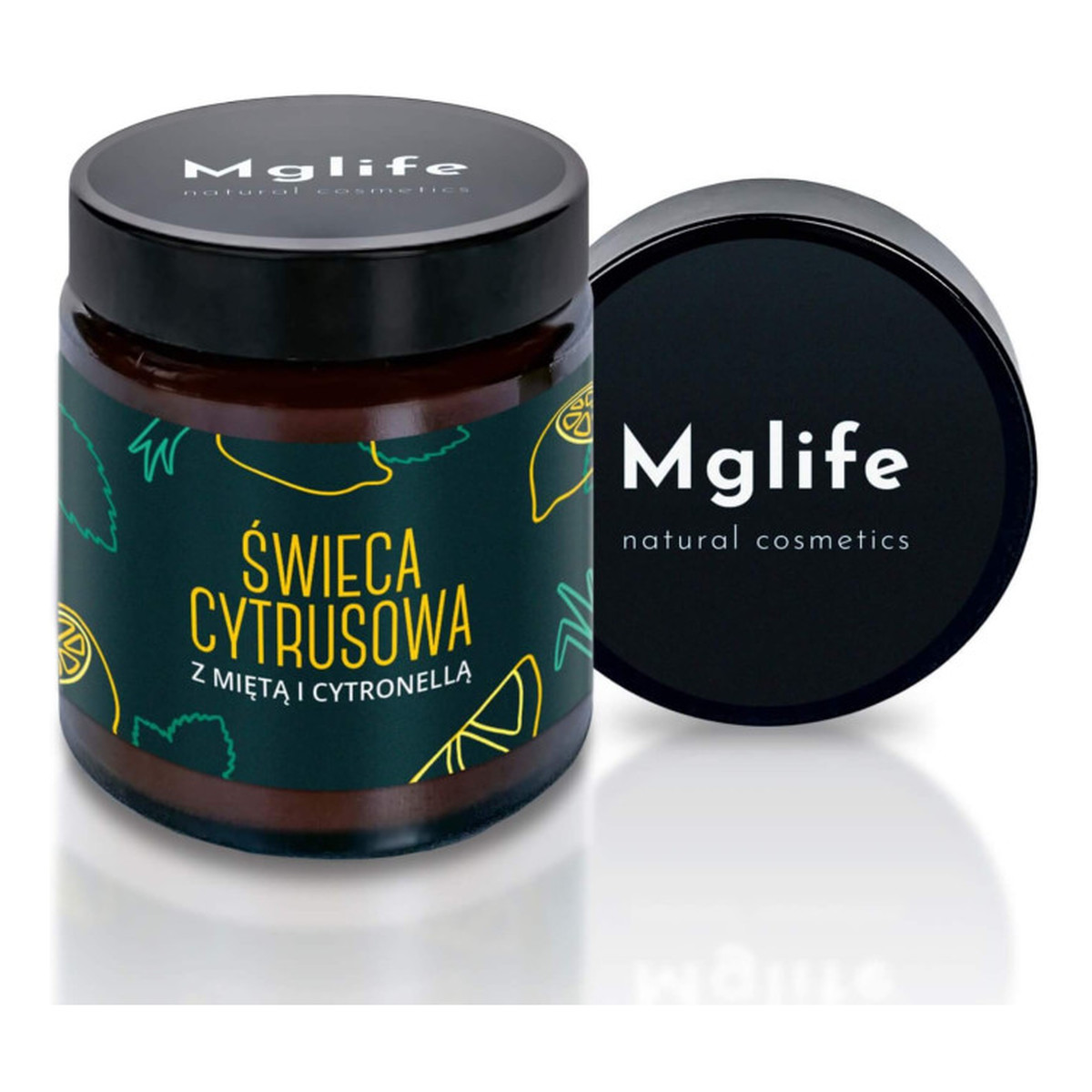 Mglife Świeca rzepakowa Cytrusowa z Miętą i Cytronellą 120ml