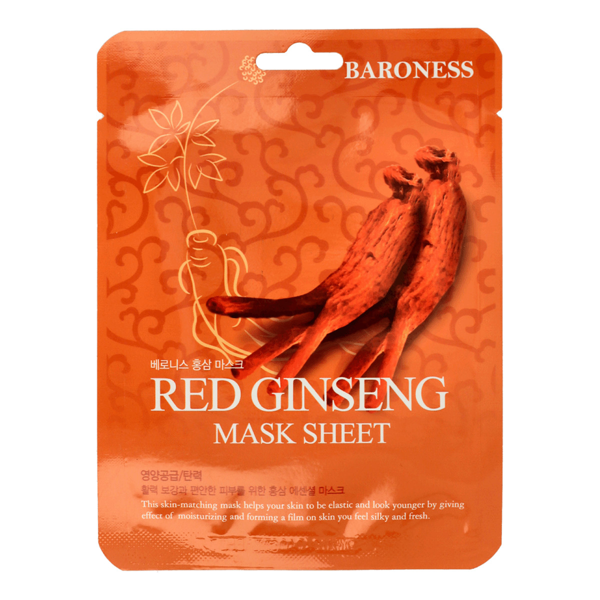 Baroness ujędrniająca maska w płachcie z ekstraktem czerwonego żeń-szenia 21g
