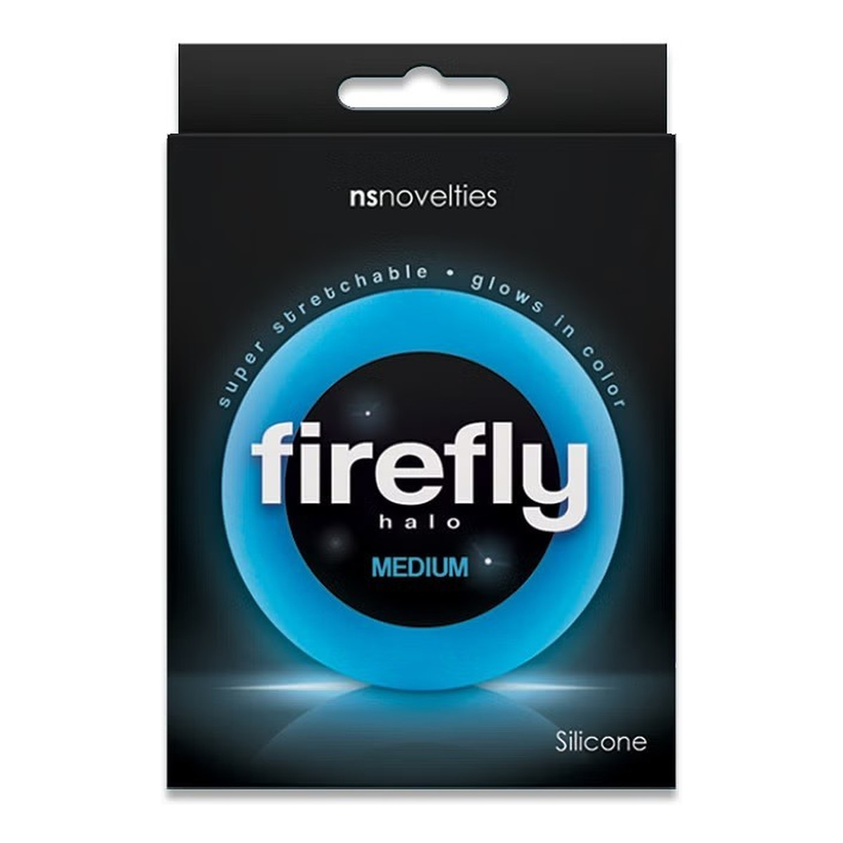 NS Novelties Firefly Halo Medium świecący w ciemności pierścień erekcyjny Blue