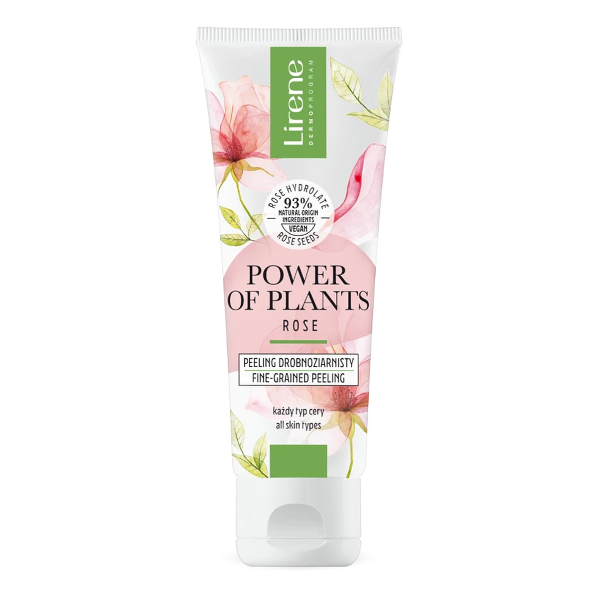 Lirene Power of Plants Peeling drobnoziarnisty Róża 75ml