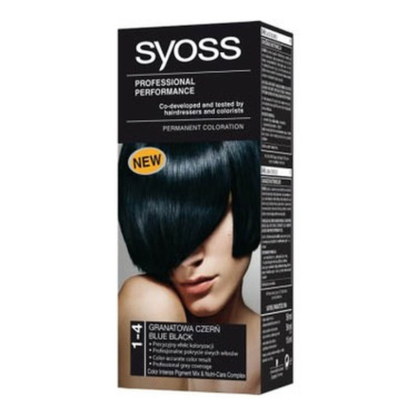 Syoss Professional Performance Farba Do Włosów Granatowa Czerń 1-4