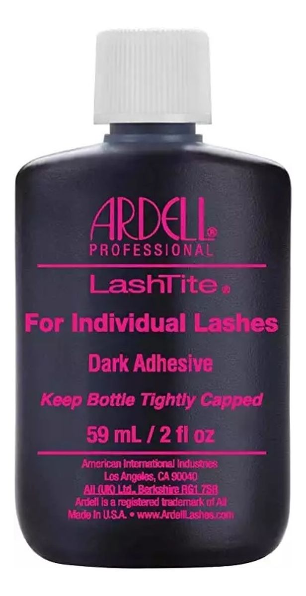 Lashtite individual eyelash adhesive klej do kępek rzęs dark