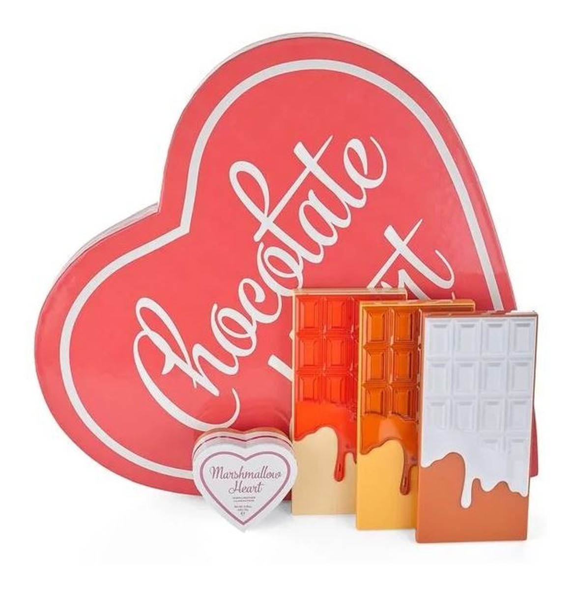 Chocolate Heart Gift Zestaw Prezentowy Do Makijażu Twarzy I Oczu