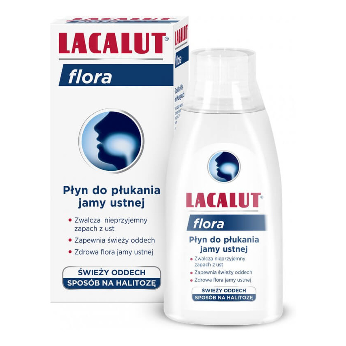 Lacalut Flora płyn do płukania ust zapewniający świeży oddech 300ml