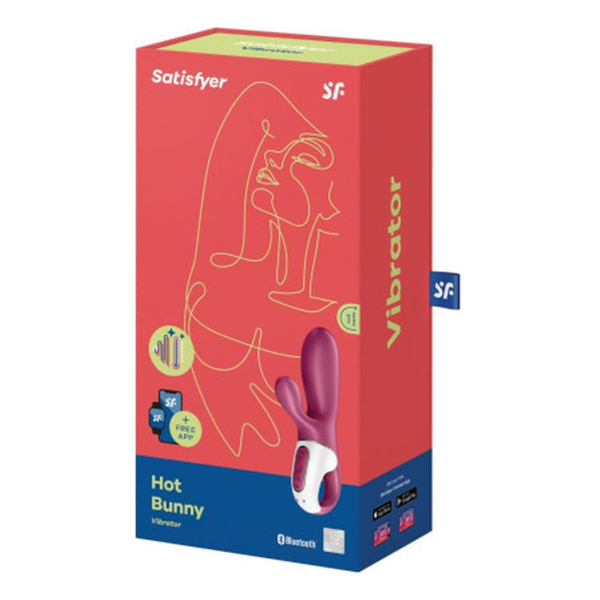 Satisfyer Hot Bunny podgrzewany wibrator typu króliczek Violet