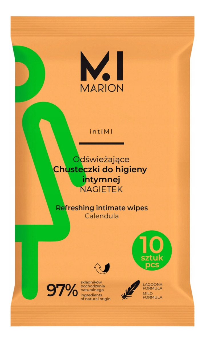 Odświeżające Chusteczki Do Higieny Intymnej Nagietkowe 10 szt