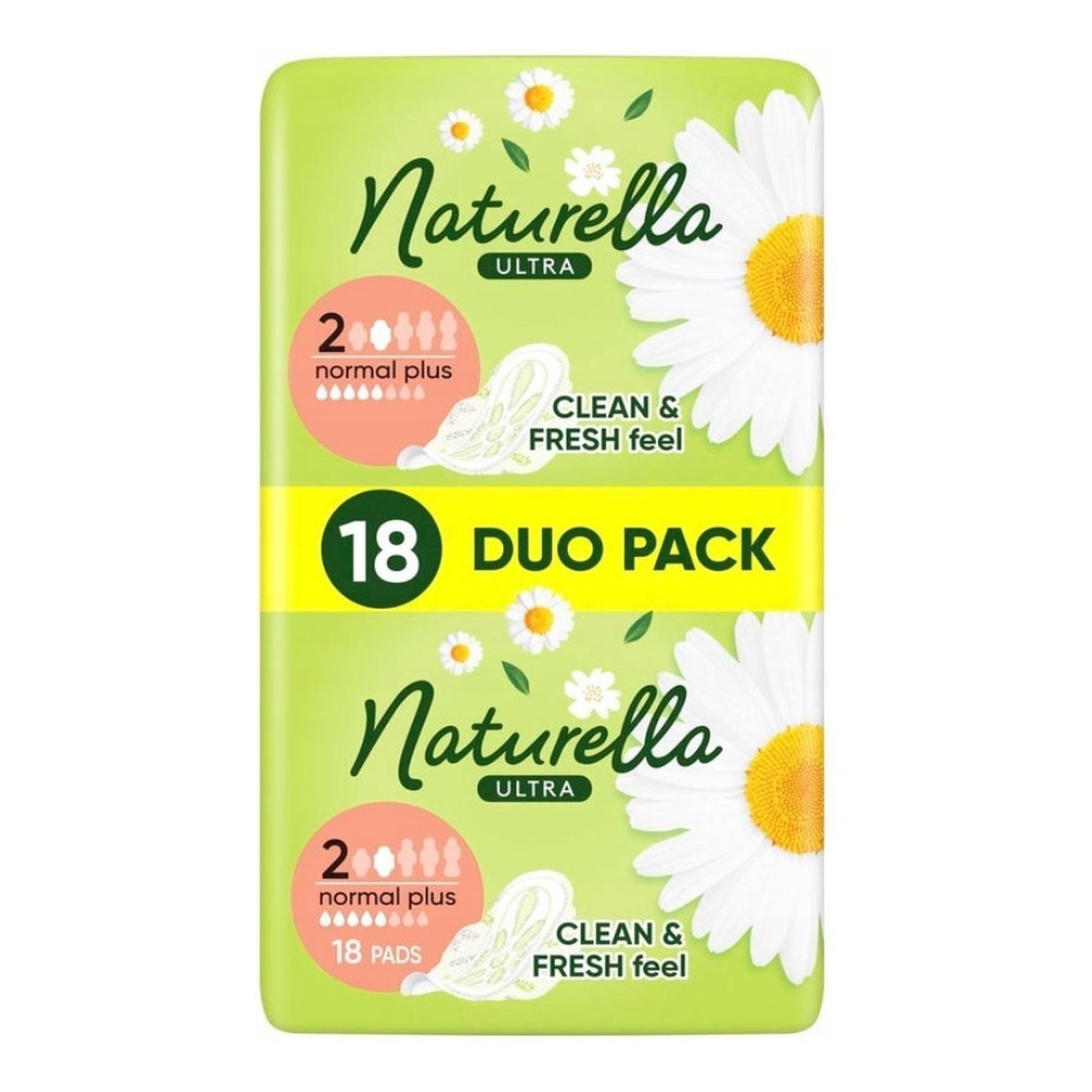 PROCTER Naturella ultra podpaski ze skrzydełkami normal plus (rozmiar 2) 1 op.-18 szt.