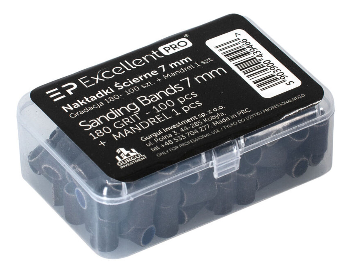 Sanding bands jednorazowe opaski ścierne o gradacji 180 z nośnikiem o średnicy 7mm 100szt