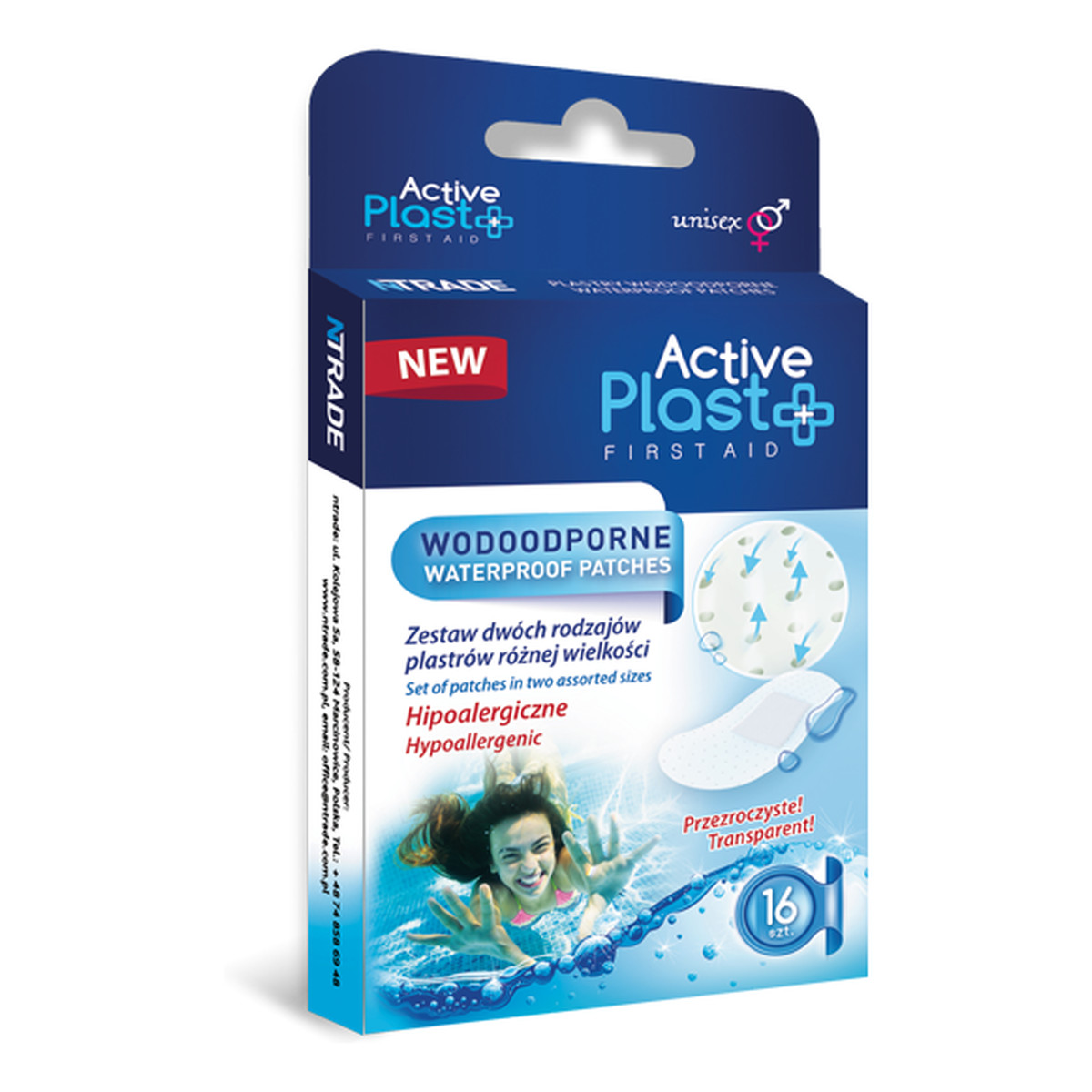 Active Plast First Aid Plastry Opatrunkowe Wodoodporne