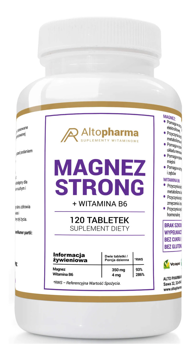 Magnez Strong Witamina B6 suplement diety