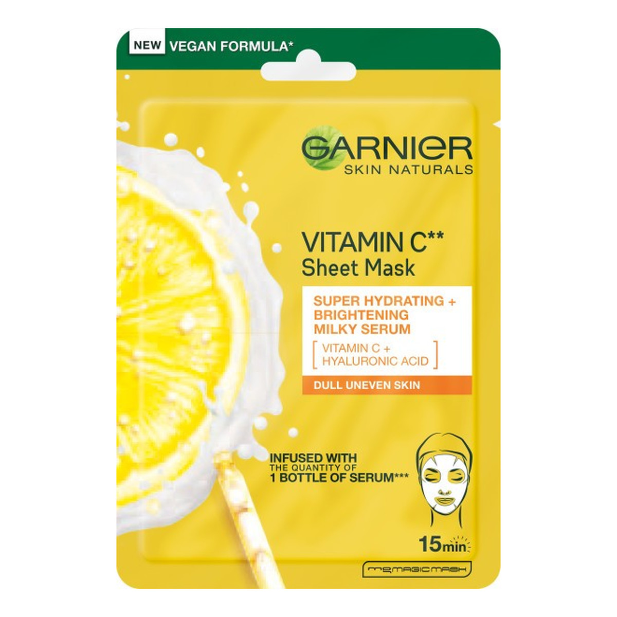 Garnier Skin Naturals Vitamin C Maska na tkaninie intensywnie nawilżająca 28g