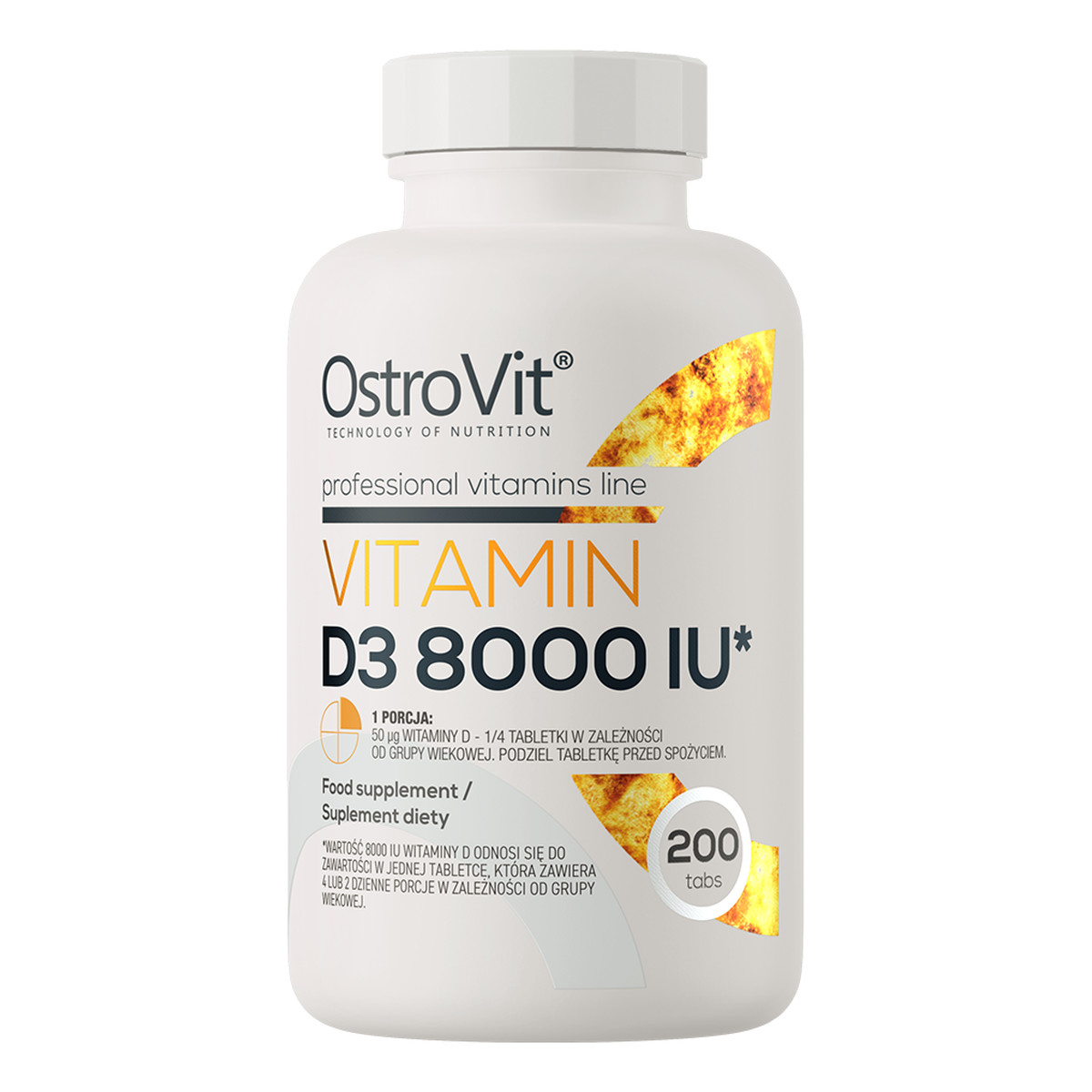 OstroVit Witamina D3 8000 IU 200 tabletek 57g