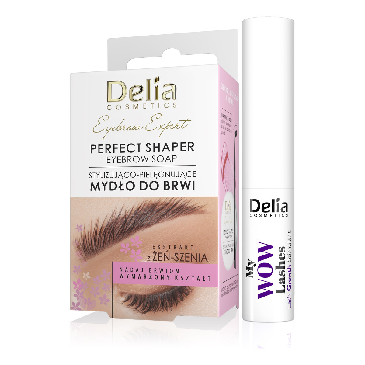 Delia Zestaw prezentowy Eyebrow Expert Mydełko do brwi + Odżywka do rzęs