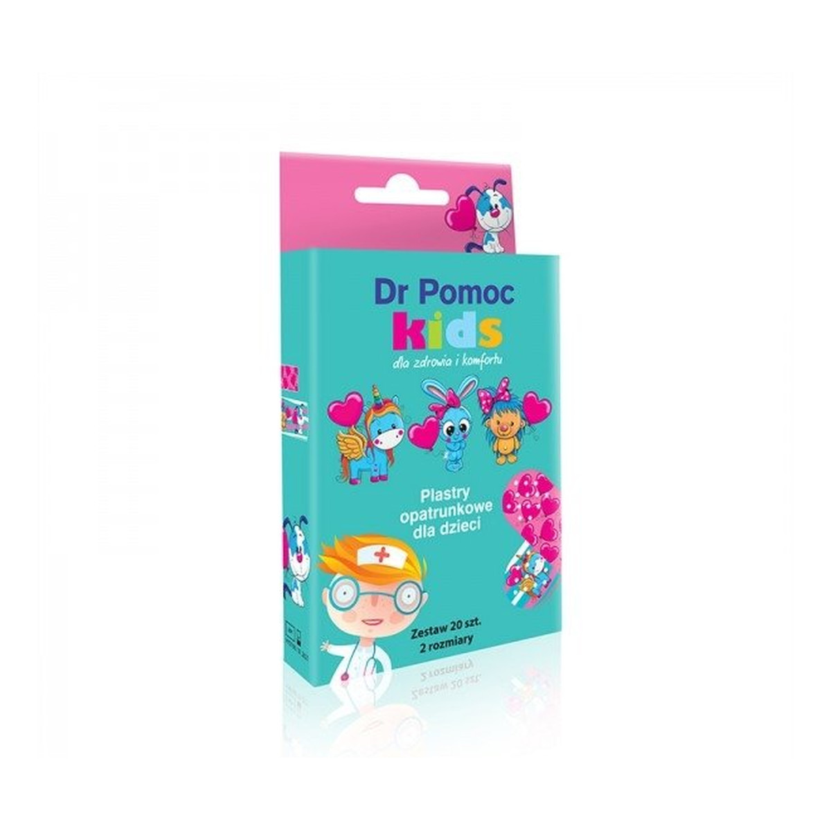 Dr Pomoc Kids plastry opatrunkowe 20szt Wysokiej jakości plastry z opatrunkiem Fantazyjne Postacie