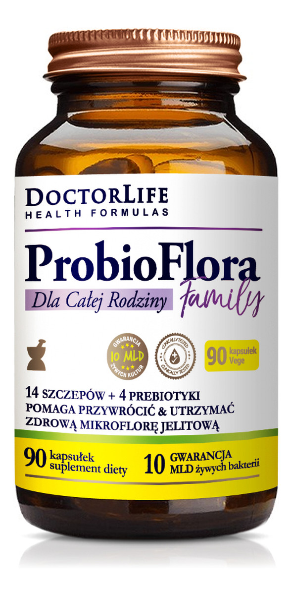 Probioflora family probiotyki dla całej rodziny suplement diety 90 kapsułek