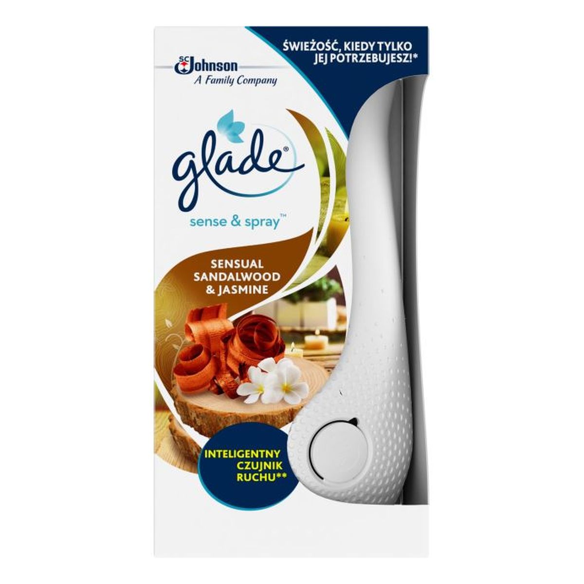 Glade Sense&Spray Odświeżacz powietrza Sensual Sandalwood & Jasmine komplet 18ml