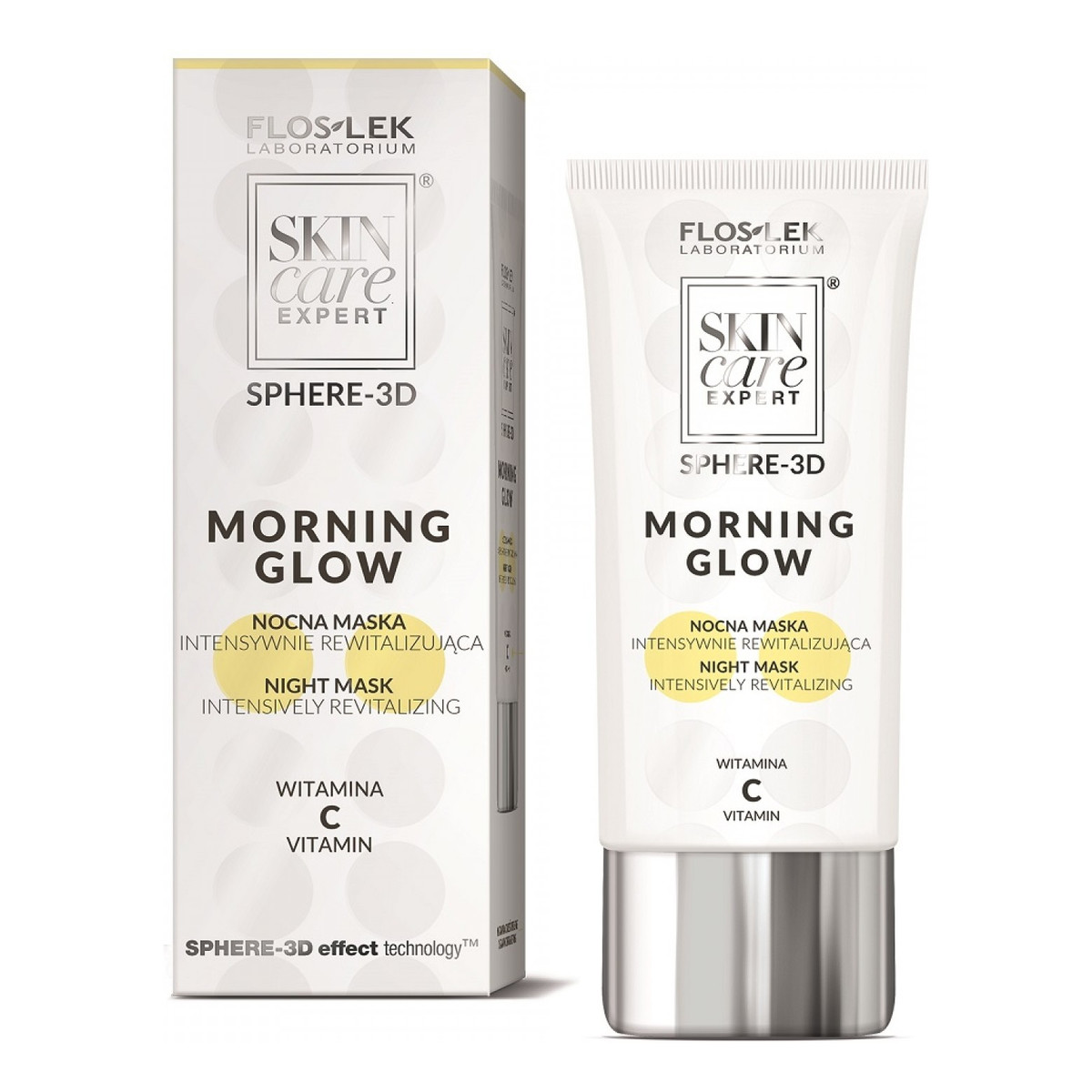 FlosLek Skin Care Expert Sphere-3D Nocna Maska intensywnie rewitalizująca Morning Glow 50ml