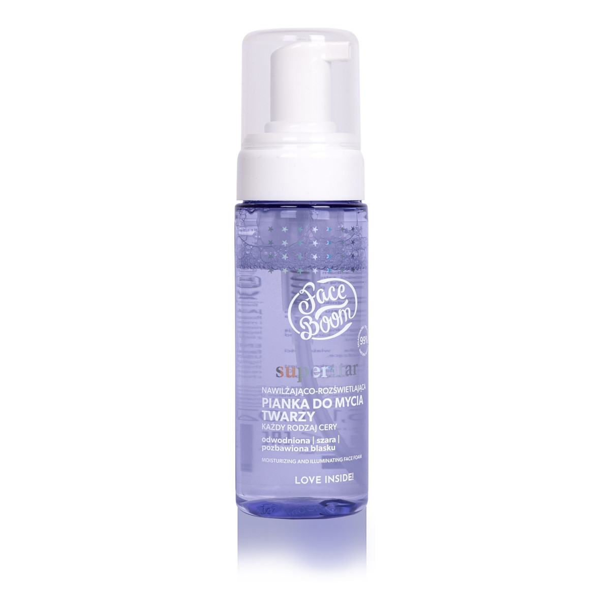 Face Boom Superstar Nawilżająco-Rozświetlająca Pianka do mycia twarzy 150ml