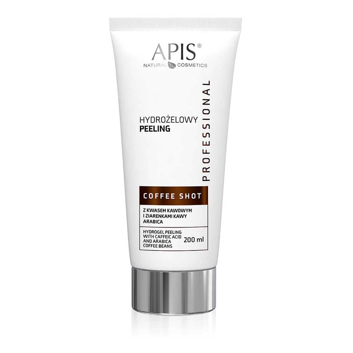 Apis Coffee Shot Hydrożelowy peeling z kwasem kawowym i ziarenkami kawy Arabica 200ml
