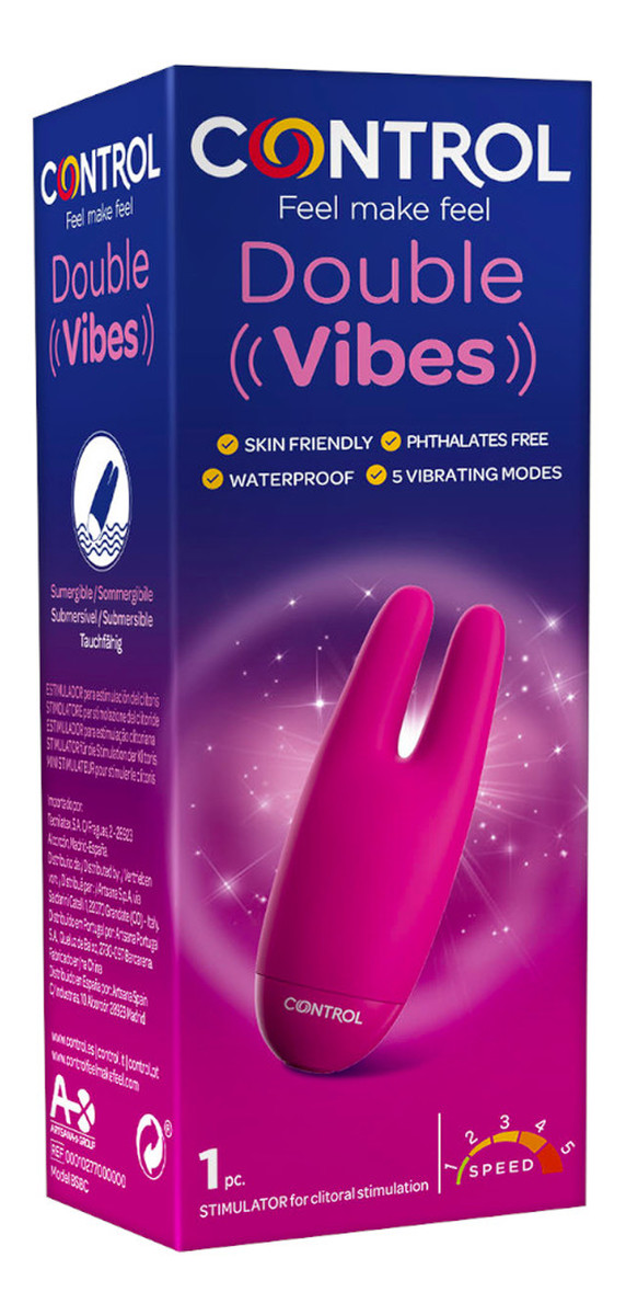 Double vibes dyskretny masażer dla kobiet z 5 trybami wibracji