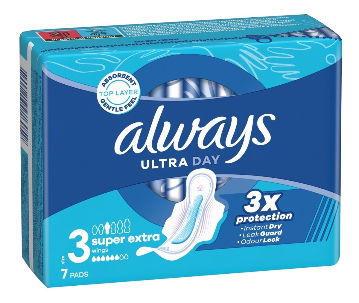 Always ultra podpaski ze skrzydełkami-super extra (rozmiar 3) 1 op.-7 szt.