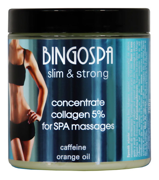 Koncentrat kolagen 5% do masażu SPA z kofeiną i olejkiem pomarańczowym