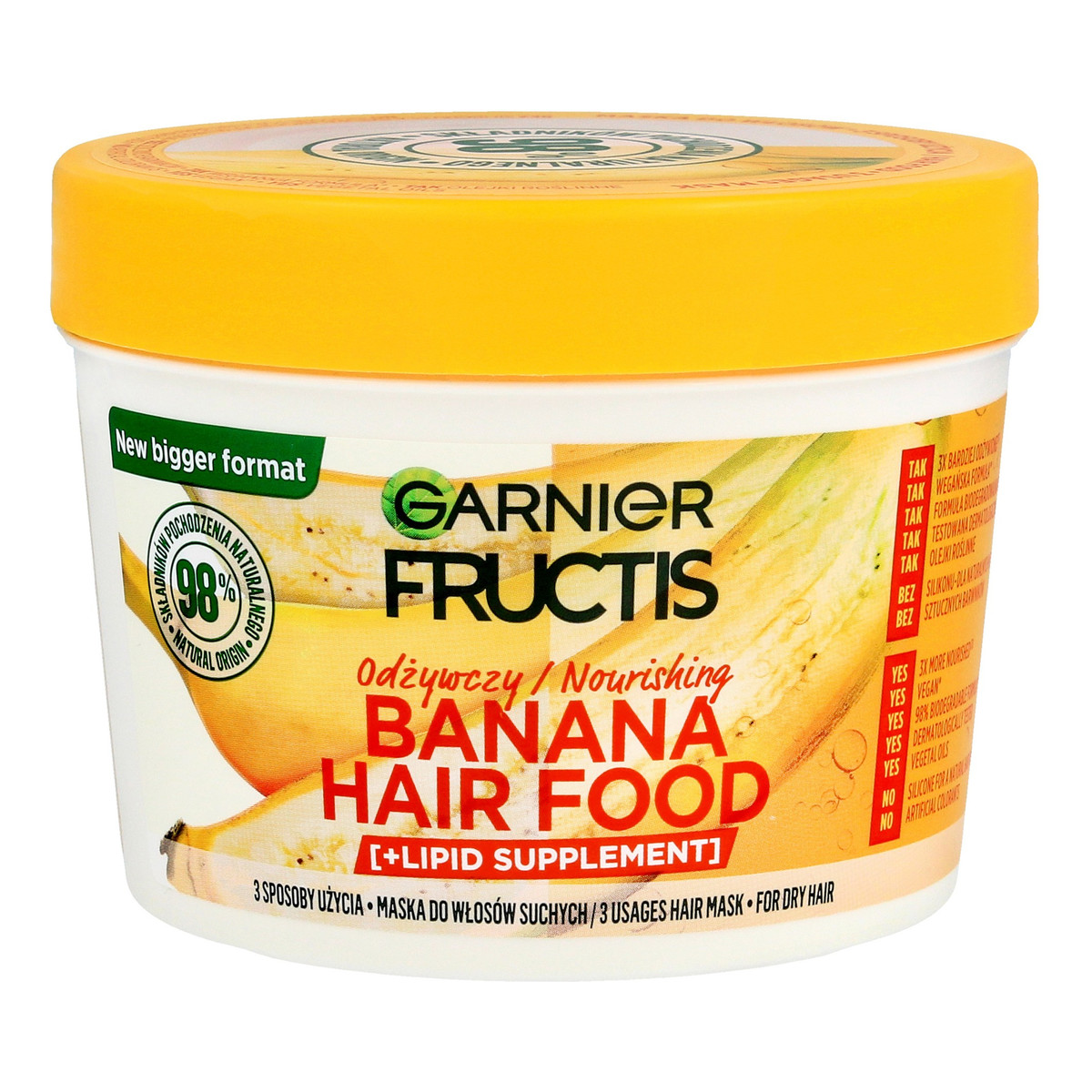 Garnier Fructis Hair Food Maska odżywcza do włosów suchych - Banana 400ml