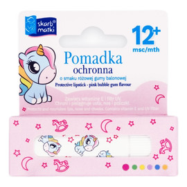 Pomadka ochronna o smaku różowej gumy balonowej