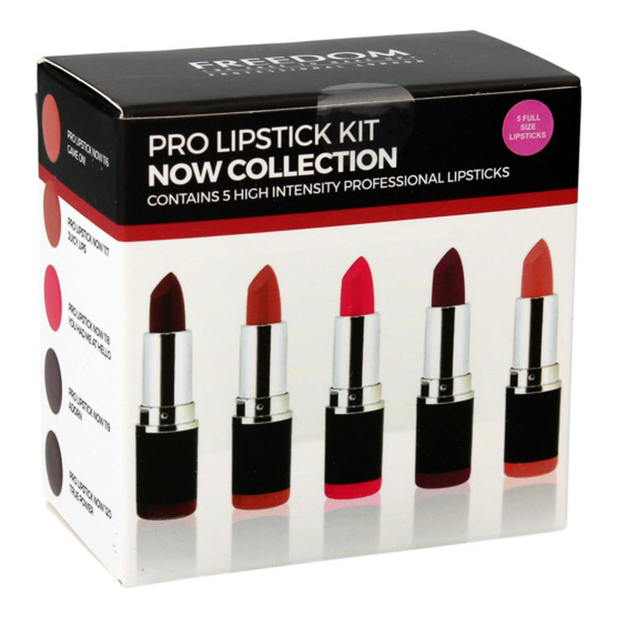 Freedom Pro Now Lipstick Collection Zestaw pomadek 5 szt.