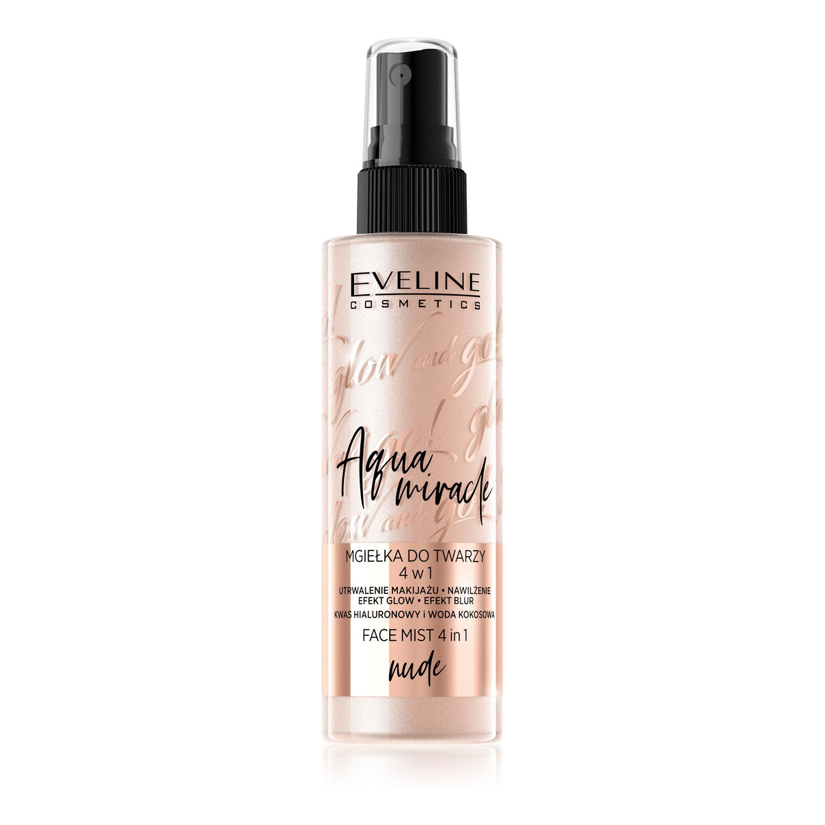 Eveline Glow and Go! Aqua Miracle Mgiełka utrwalająca do twarzy 4w1 100ml