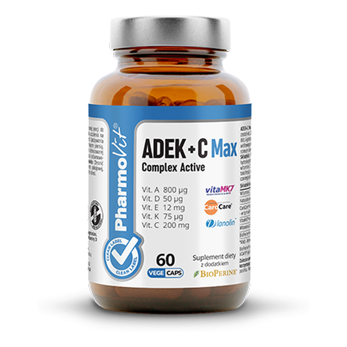 Pharmovit ADEK+C Max Complex Active suplement diety 60 kapsułek