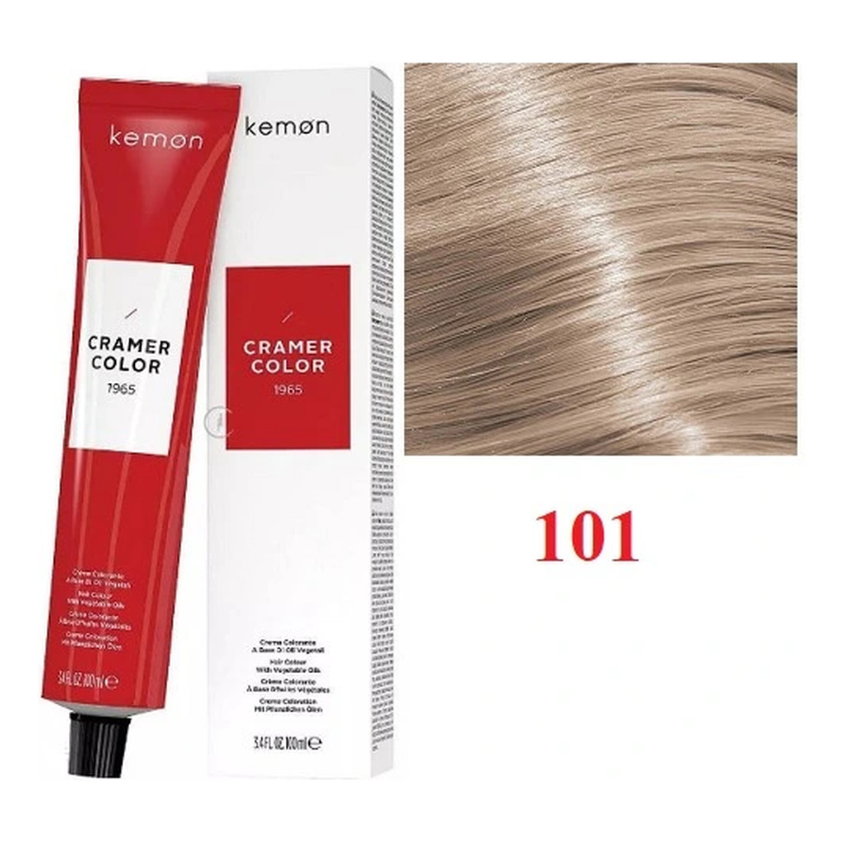 Kemon Cramer Color Kremowa farba do włosów z olejem kokosowym 100ml