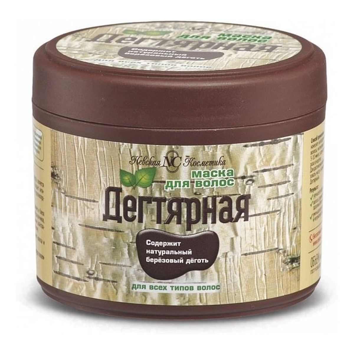 Nevska Kosmetika Dziegciowa Maska do Włosów i Skóry Głowy Nevskaya Cosmetica 300ml