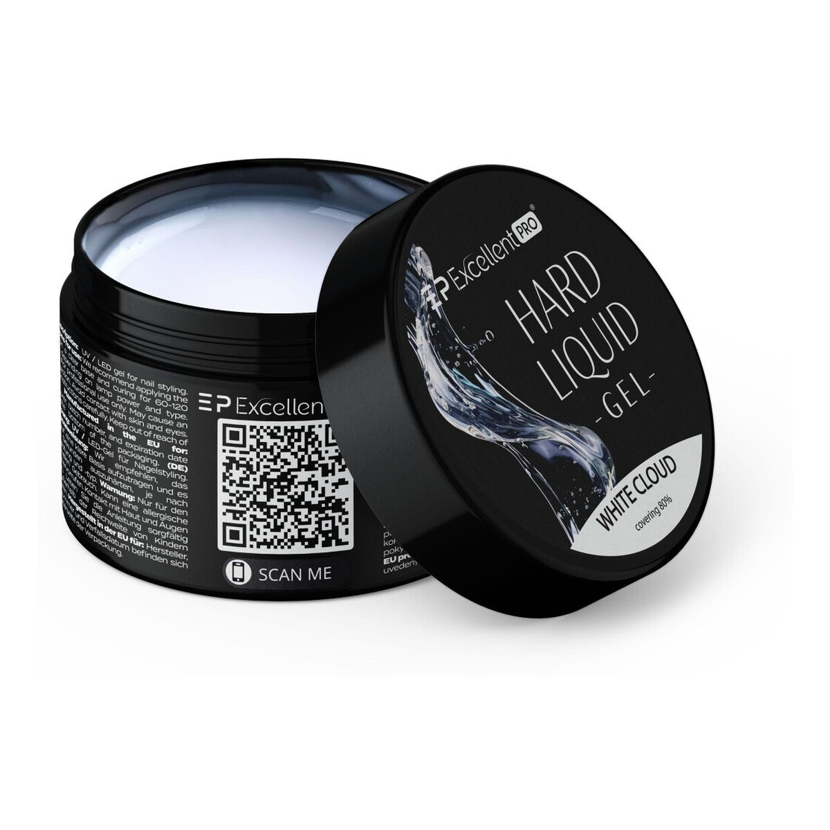 Excellent PRO Hard Liquid Gel Żel budujący white cloud 50g