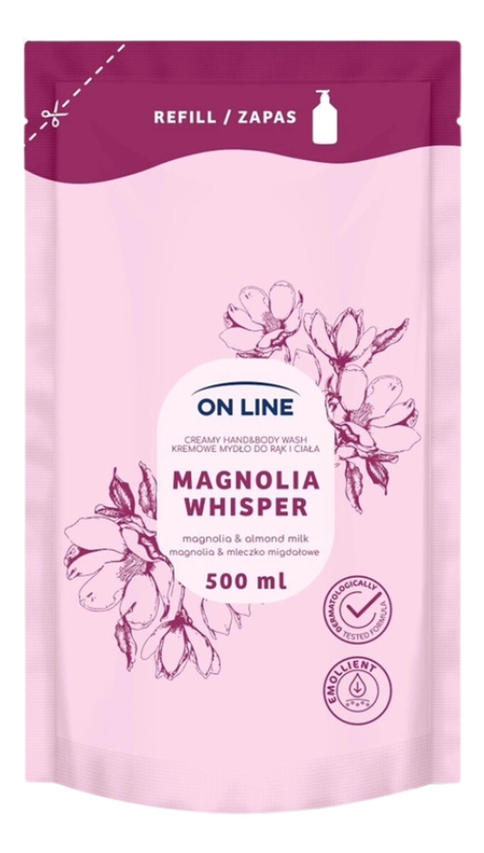Kremowe mydło do rąk i ciała Magnolia & Mleczko Migdałowe