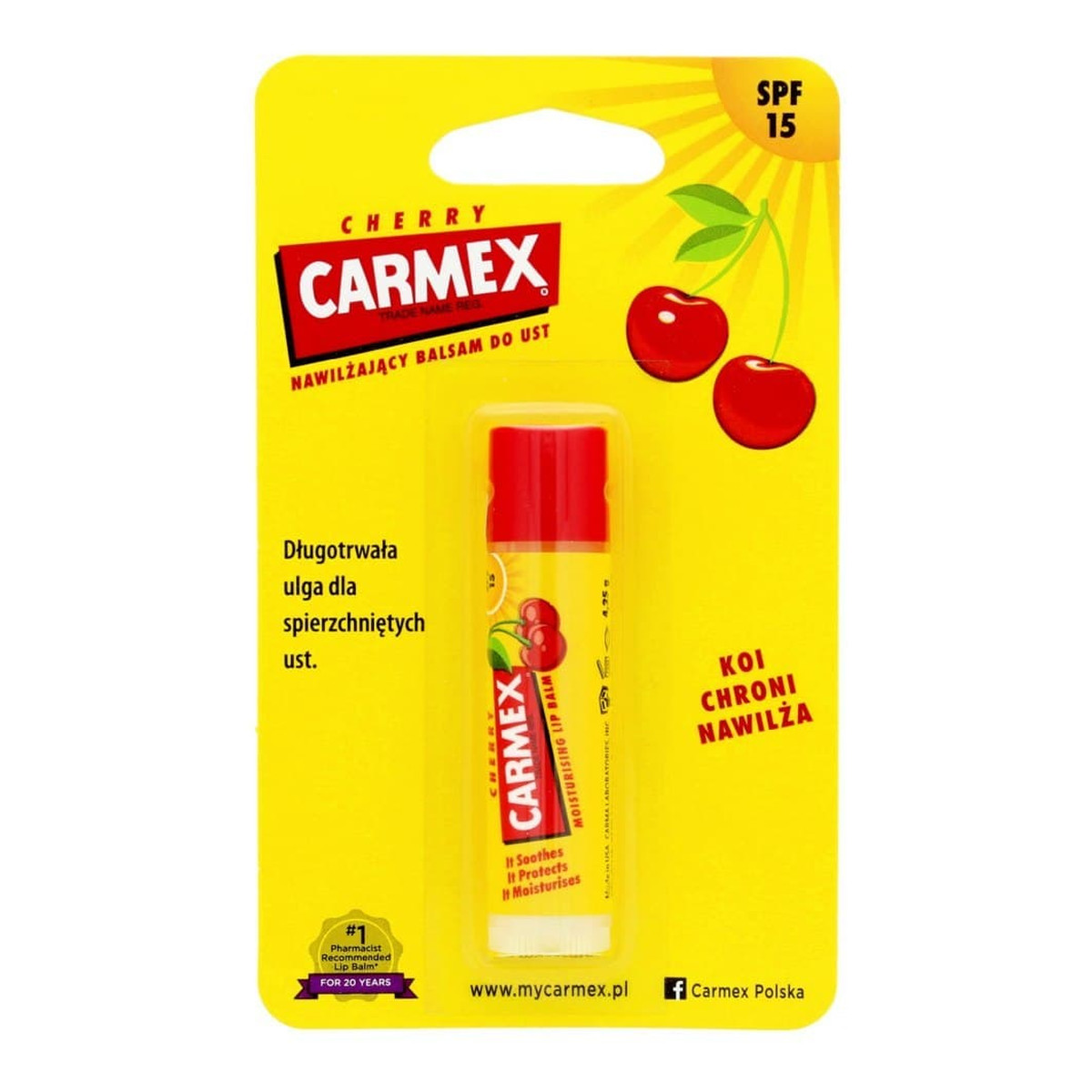 Carmex Pomadka ochronna w sztyftcie Cherry 4g