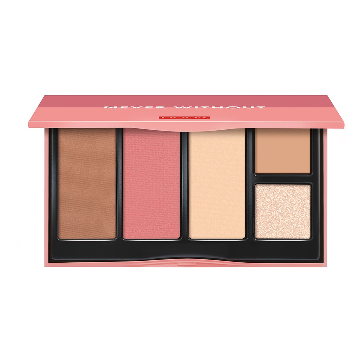 Pupa Milano Never without all in one face palette paleta do makijażu twarzy 002 medium skin 15.2g