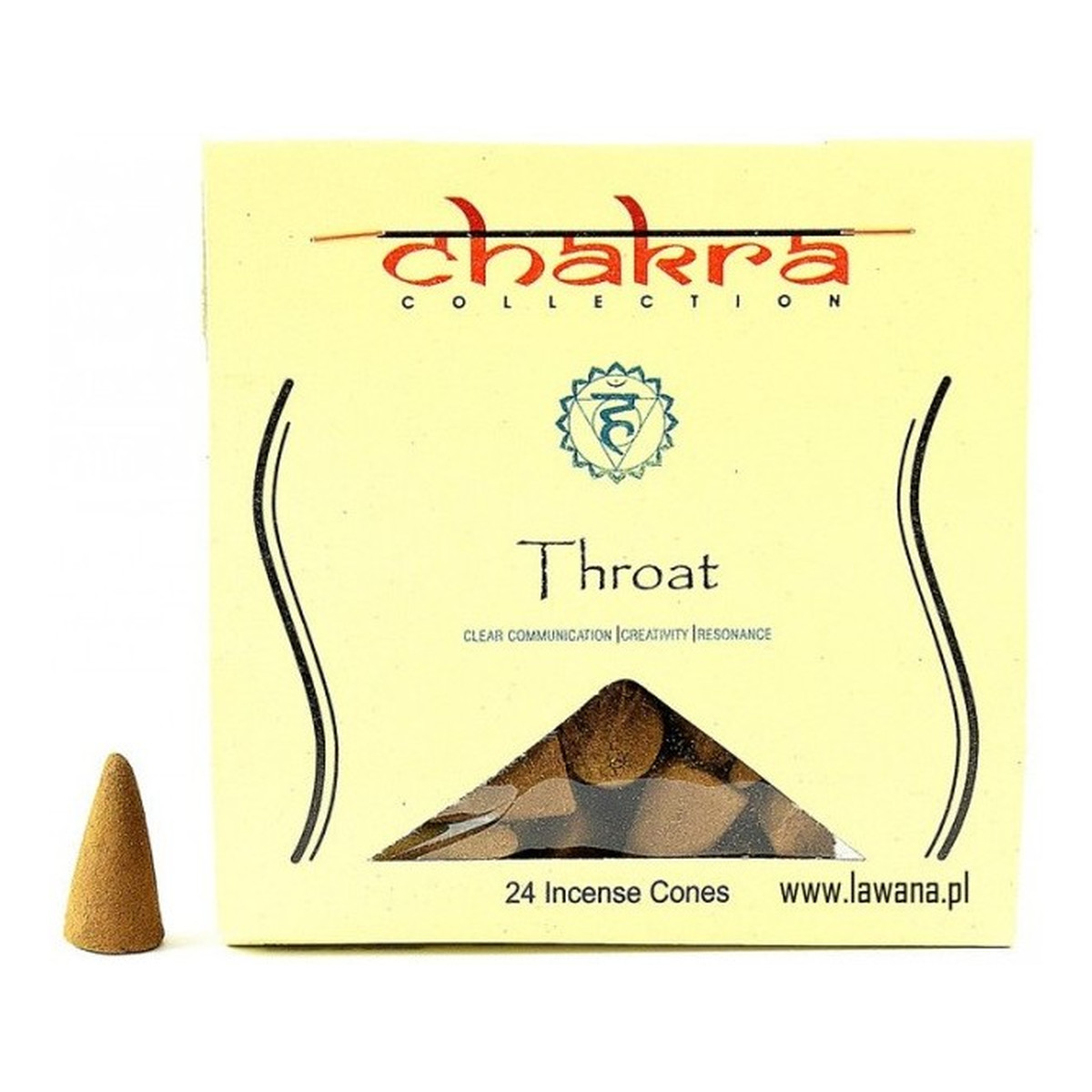 Chakra Kadzidełka stożkowe Throat na 5 Czakrę 45ml