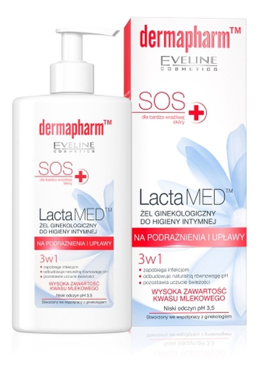 Żel do higieny intymnej 3w1 na podrażnienia i upławy