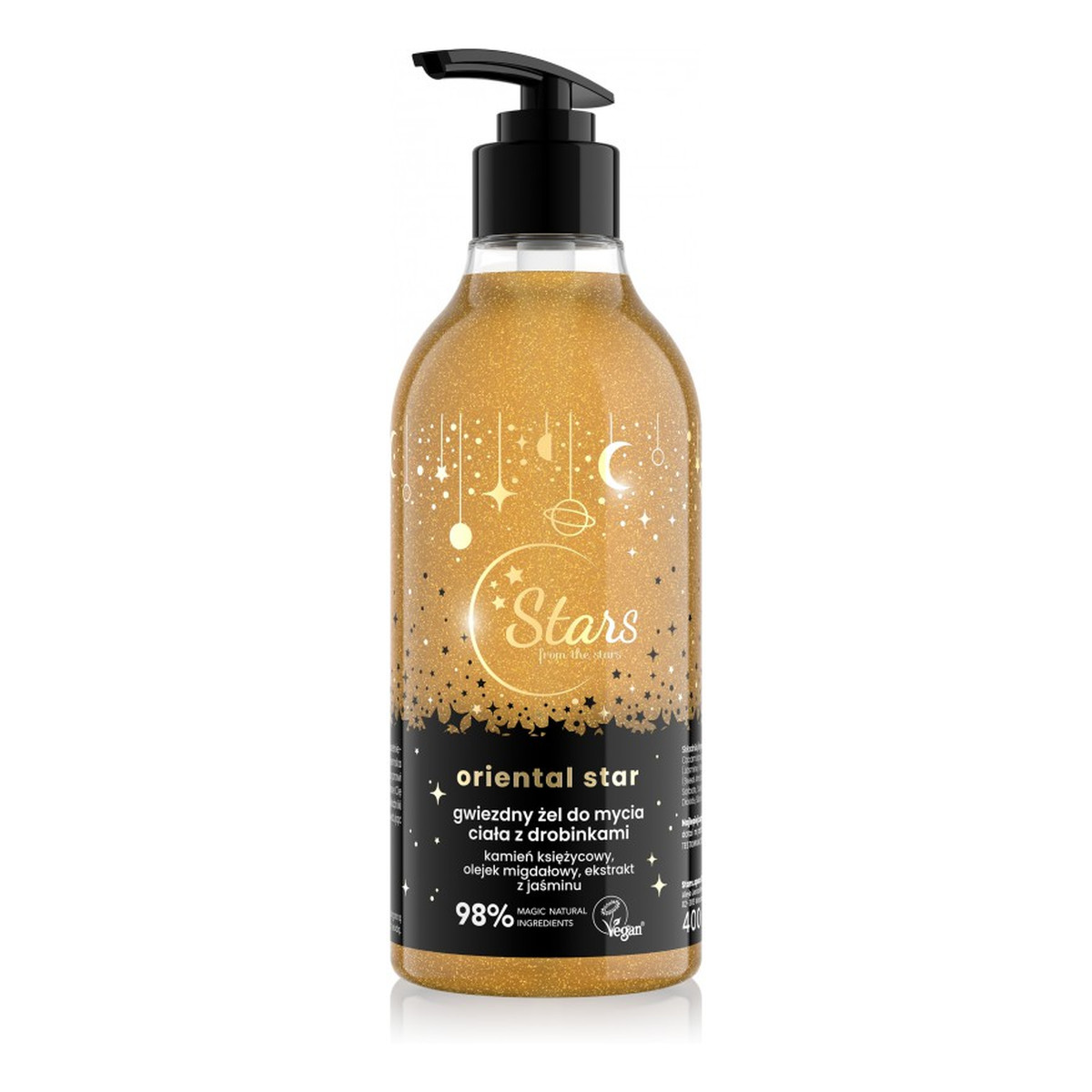 Stars from the Stars Space Body Oriental Star Gwiezdny żel do mycia ciała z drobinkami 400ml